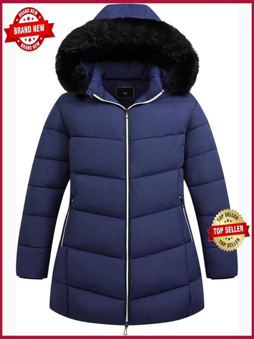 Plus Size Winter Windproof Warm Down Coat Thicken Hooded Puffer Jacket